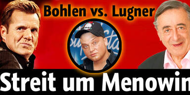 Bohlen und Lugner streiten um Menowin