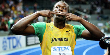 Jamaikanischer Sprinter Usain Bolt singt 