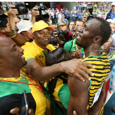 Bolt sprintet zu Gold