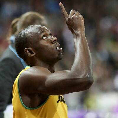 Der irre Gold-Jubel von Usain Bolt