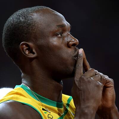 Der irre Gold-Jubel von Usain Bolt