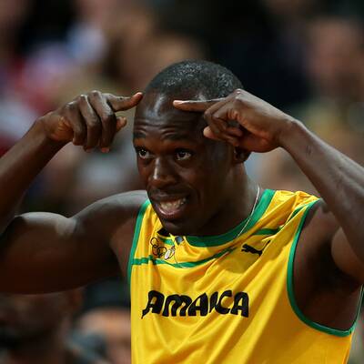 Der irre Gold-Jubel von Usain Bolt