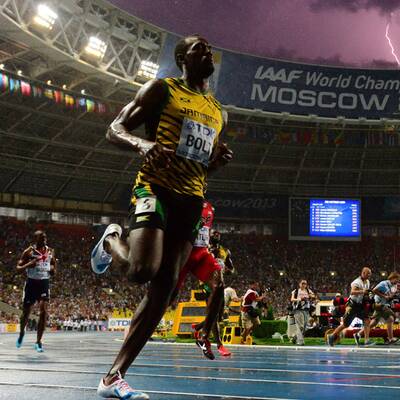 Bolt sprintet zu Gold