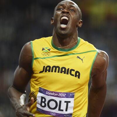 Der irre Gold-Jubel von Usain Bolt