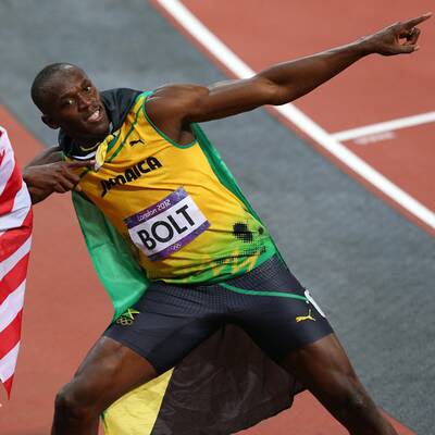 Der irre Gold-Jubel von Usain Bolt