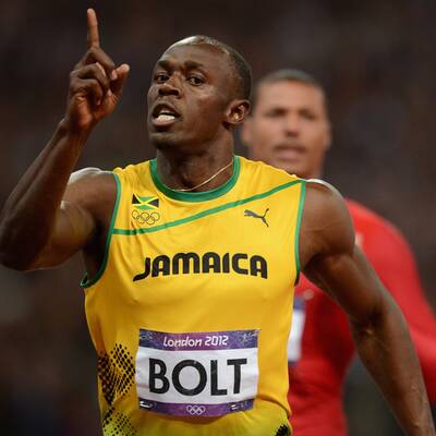 Der irre Gold-Jubel von Usain Bolt