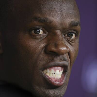 Der irre Gold-Jubel von Usain Bolt