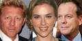 Boris Becker, Scarlett Johansson, Kiefer Sutherland