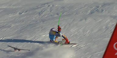 Ski-Schock! Braathen st&uuml;rzt ins Ziel