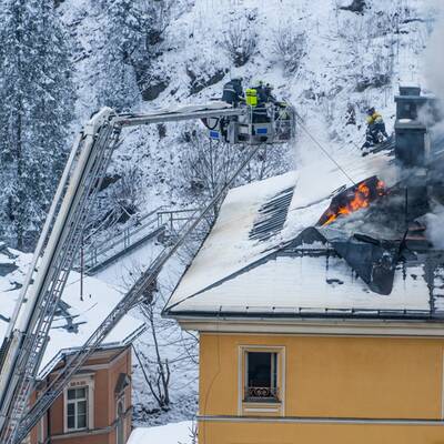 Großbrand in Bad Gastein