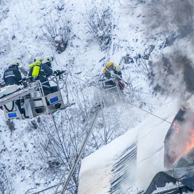 Großbrand in Bad Gastein