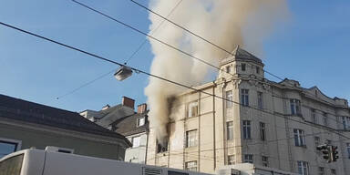 Brand Linz Flüchtling