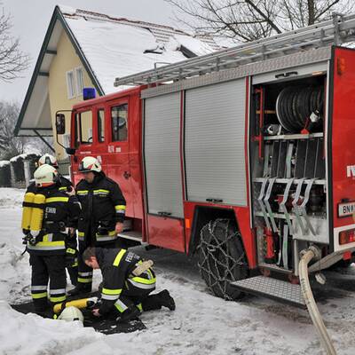 Einsatz der Freiwilligen Feuerwehr Baden-Stadt