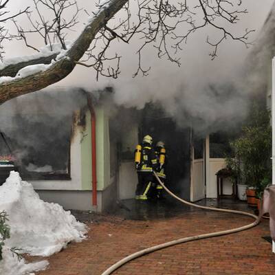 Einsatz der Freiwilligen Feuerwehr Baden-Stadt