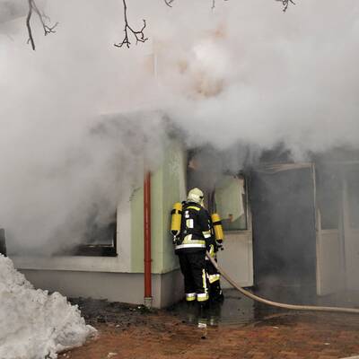 Einsatz der Freiwilligen Feuerwehr Baden-Stadt