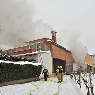 Einsatz der Freiwilligen Feuerwehr Baden-Stadt