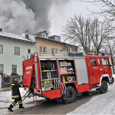 Einsatz der Freiwilligen Feuerwehr Baden-Stadt