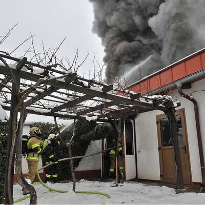 Einsatz der Freiwilligen Feuerwehr Baden-Stadt