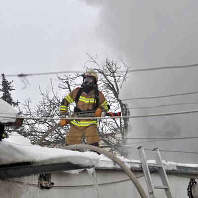 Einsatz der Freiwilligen Feuerwehr Baden-Stadt