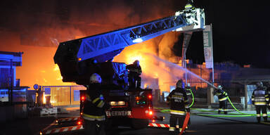 Großbrand in steirischem Baustofflager