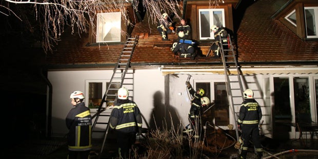 Horror-Brand in Mödling am Heiligen Abend