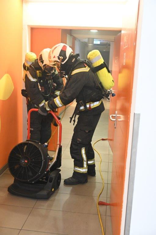 Brand in Einkaufszentrum in Wien-Floridsdorf