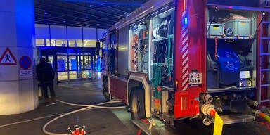 Brand in Einkaufszentrum in Wien-Floridsdorf