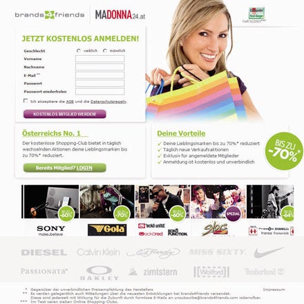 MADONNA br4and4friends Kooperation jetzt anmelden