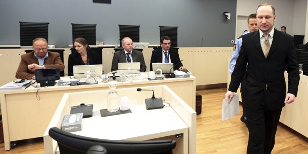 Breivik-Prozess: Killer erwähnt Österreich