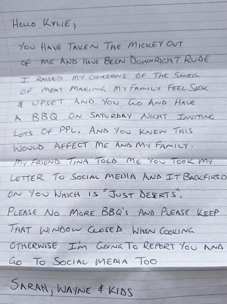 Vegane Familie will Nachbarn wegen Fleischgeruch verklagen