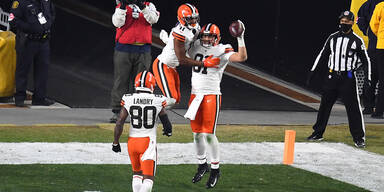 Browns warfen Steelers aus NFL-Play-offs