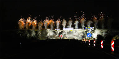 A10 Br&uuml;cke Sprengung