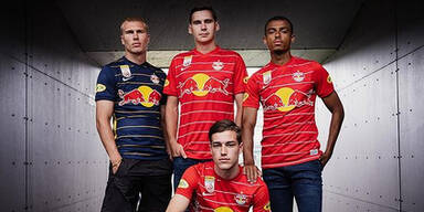 Red Bull Salzburg pr&auml;sentiert sein neues Trikot f&uuml;r die Saison 2021/22