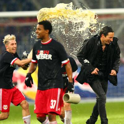 So feierten Bullen den Titel