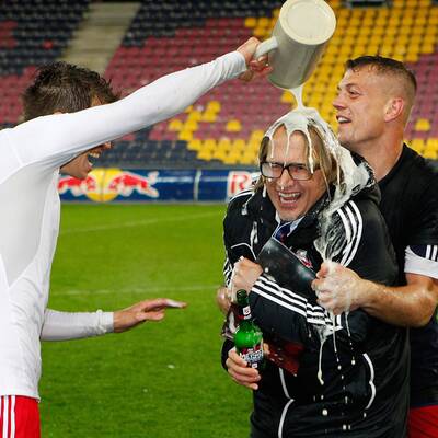 So feierten Bullen den Titel