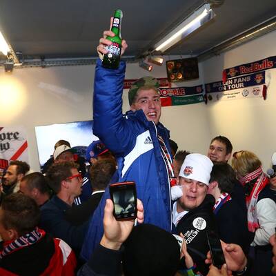 So feierten Bullen den Titel