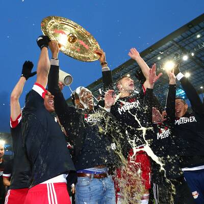 So feierten Bullen den Titel