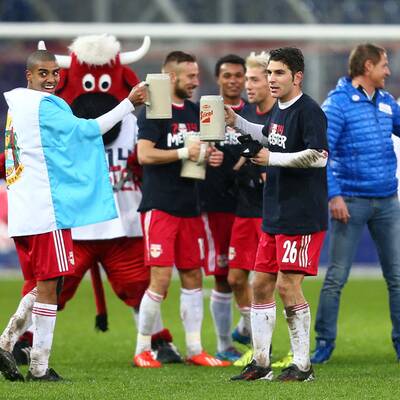 So feierten Bullen den Titel