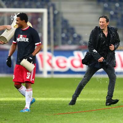 So feierten Bullen den Titel