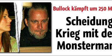 Bullock droht Scheidungs-Schlacht
