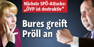 Ministerin Bures attackiert nun Pröll