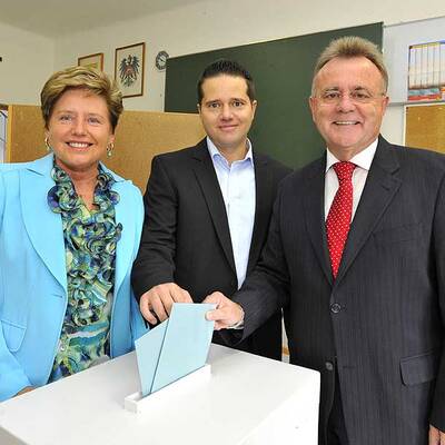 Hier wählt Burgenlands Landeshauptmann Niessl