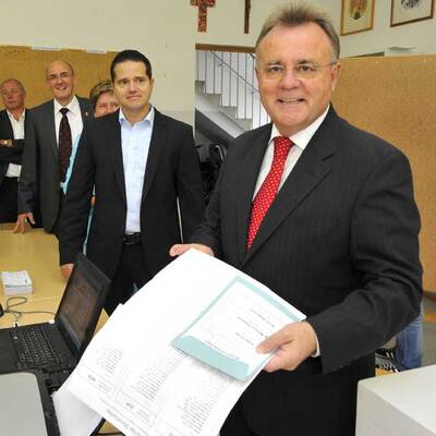 Hier wählt Burgenlands Landeshauptmann Niessl