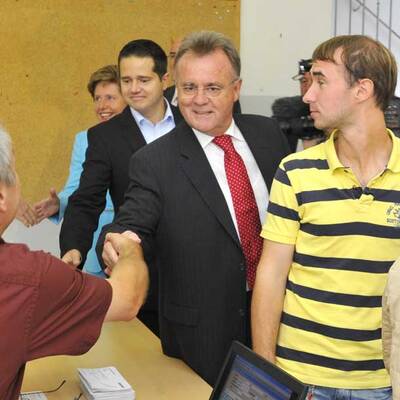 Hier wählt Burgenlands Landeshauptmann Niessl