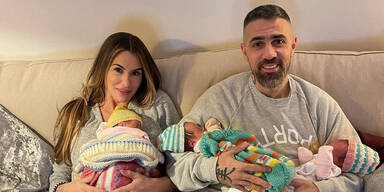 Bushido zeigt erstmals seine Drillinge