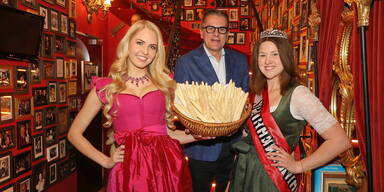 Beatrice Turin, Peter Gro&szlig;mann und Spargek&ouml;nigin Carolina.&nbsp;