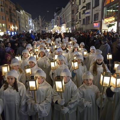 Christkind in Innsbruck eingezogen