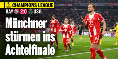 2:0 – Bayern im Achtelfinale! Kane mit Doppelpack gegen Union St. Gilloise