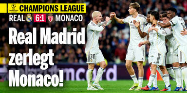 6:1 gegen Monaco - Mbappé-Doppelpack gegen Ex-Klub