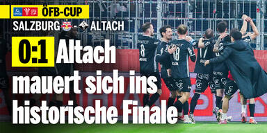 0:1 - Altach mauert sich gegen Salzburg ins historische Finale